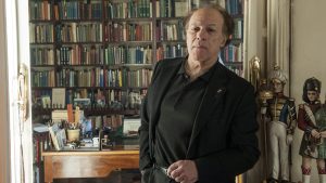 Spanish writer Javier Marías in his apartment in Madrid, 
December 2017. Photo: Quim Llenas/Getty