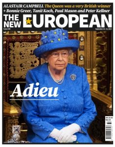 The New European front cover, September 15 -21 2022