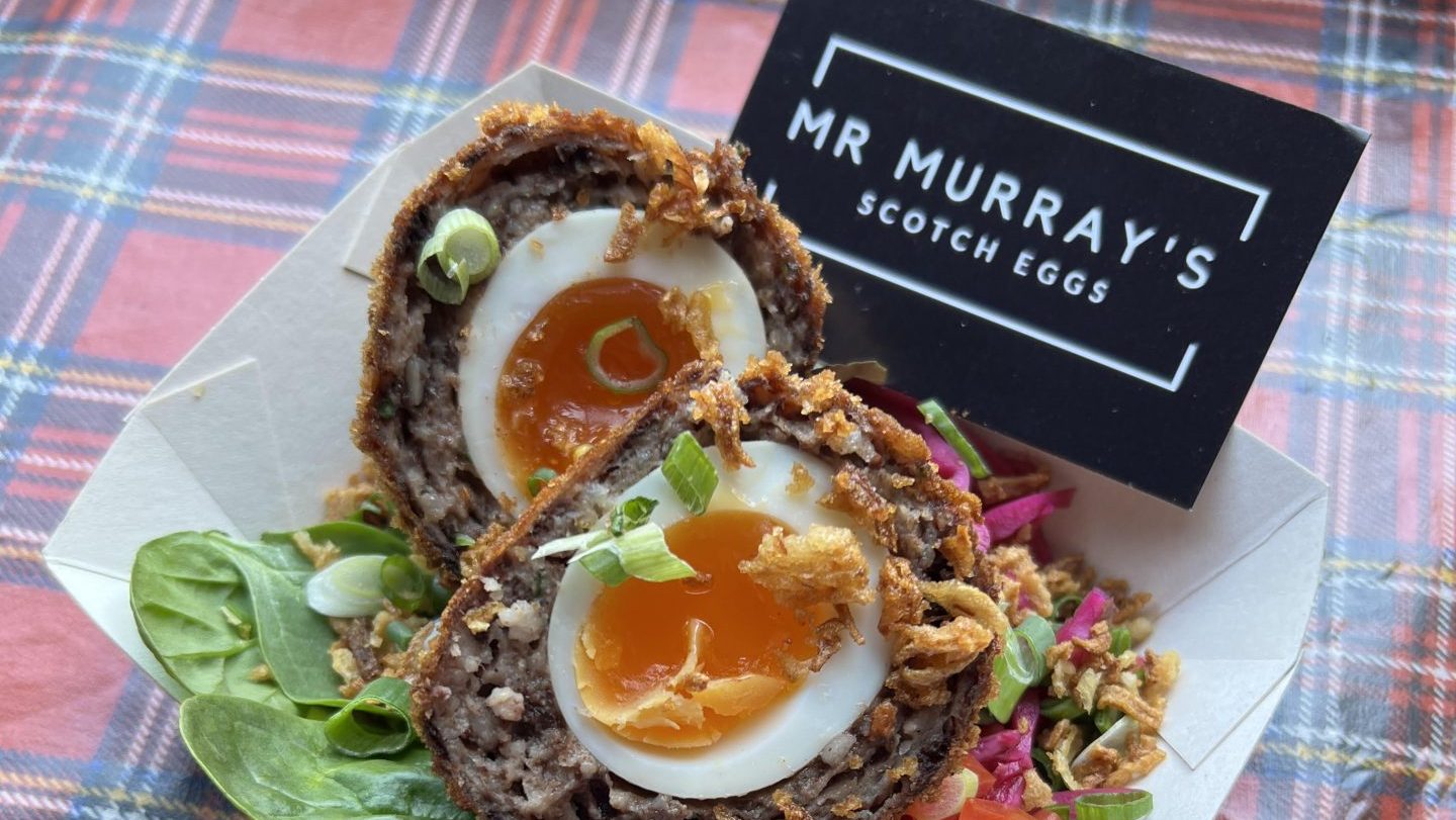 Chef James Murray's Bury black pudding scotch eggs