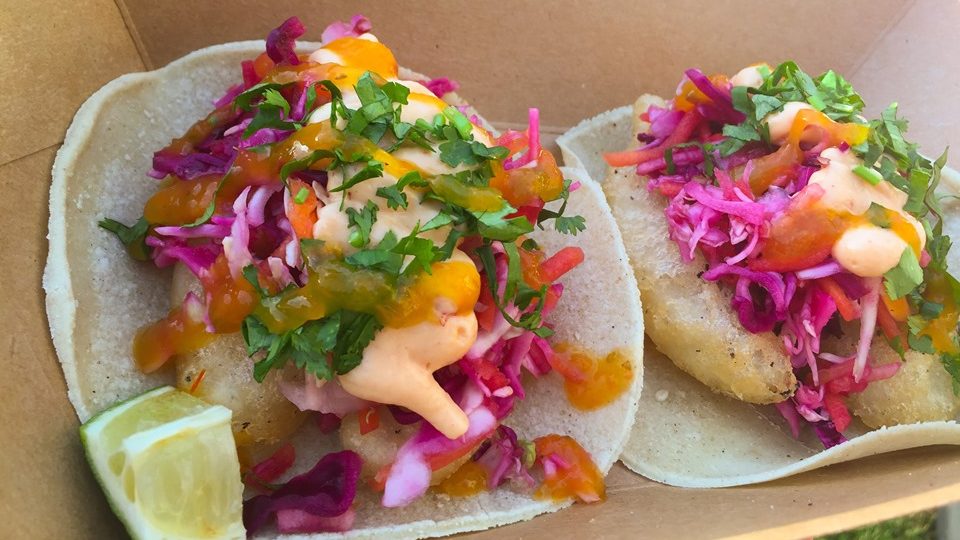 Chef Sian Miguel's fried fish tacos