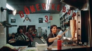 A doner kebab restaurant in Berlin, October 1992. Photo: Robert Van Der Hilst/Gamma-Rapho/Getty