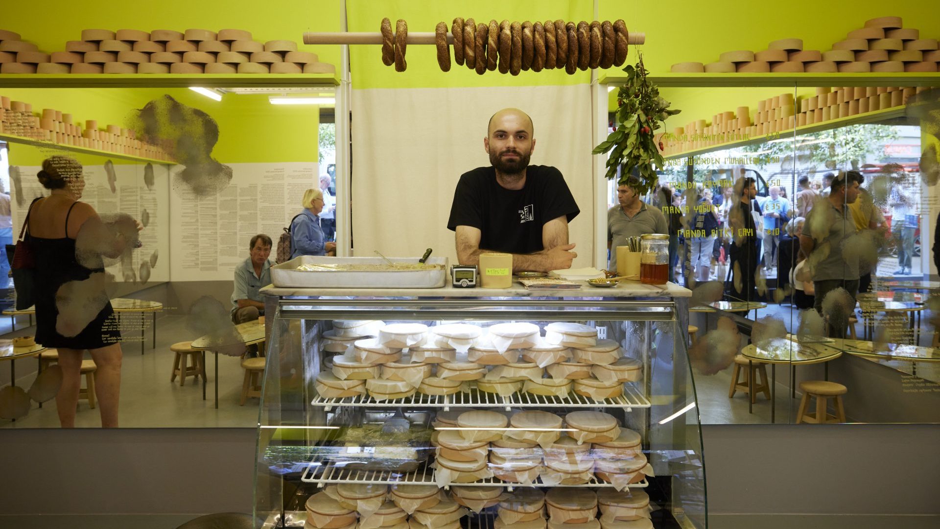 Wallowland by London-based 
artist duo Cooking Sections at the 17th Istanbul Biennial. Photo: David Levene