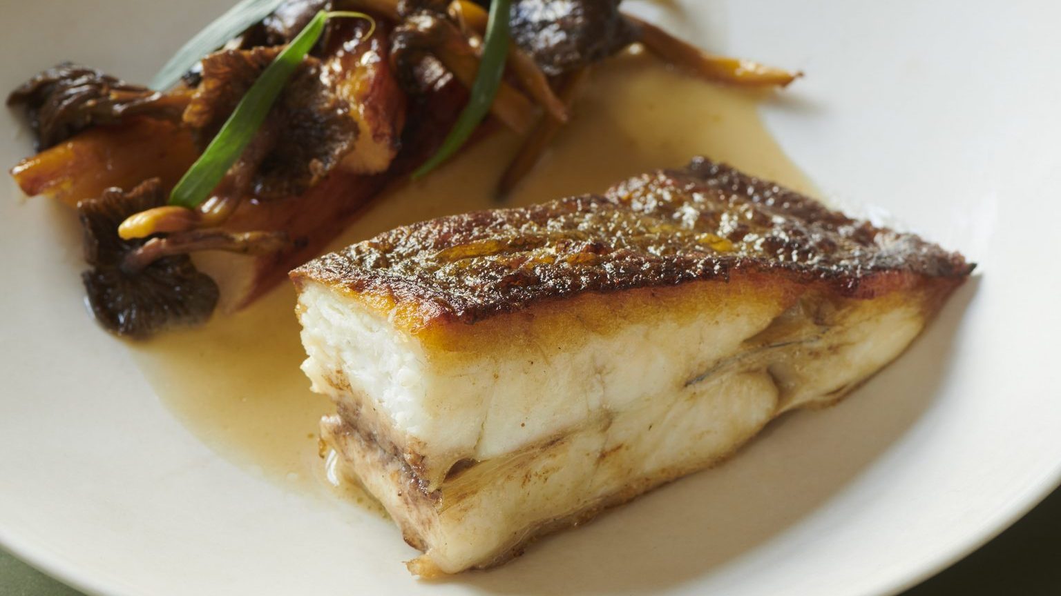 Simon Shand's brill with salsify