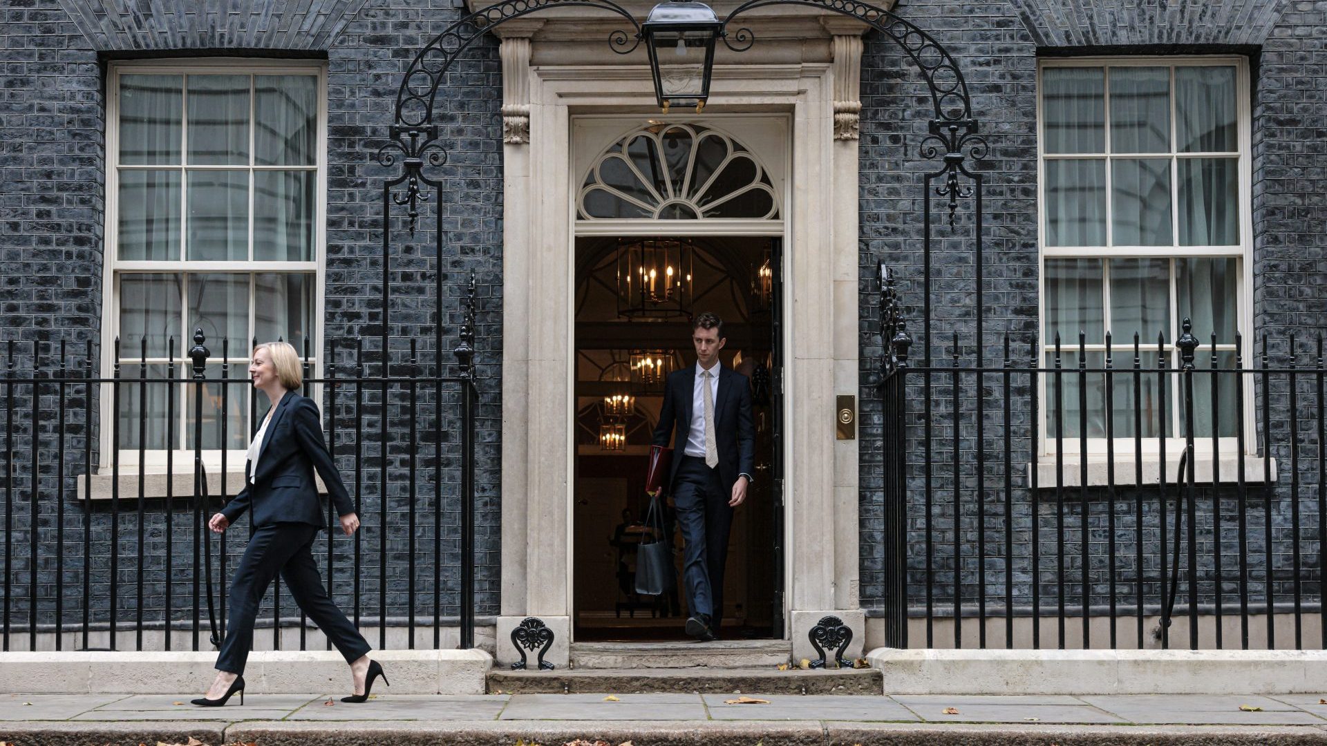 Prime Minister Liz Truss leaves 10 Downing Street. Liz Truss faces her third PMQs as Prime Minister. Photo: Rob Pinney/Getty Images