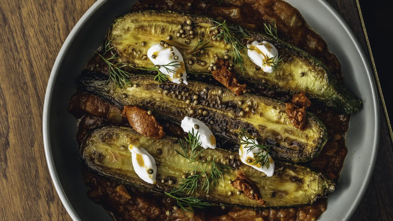 Giovann Attard's braised courgettes