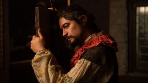 Riccardo 
Scamarcio as Caravaggio 
in Michele Placido’s L’ombra di Caravaggio. All photos: 01 Distribution
