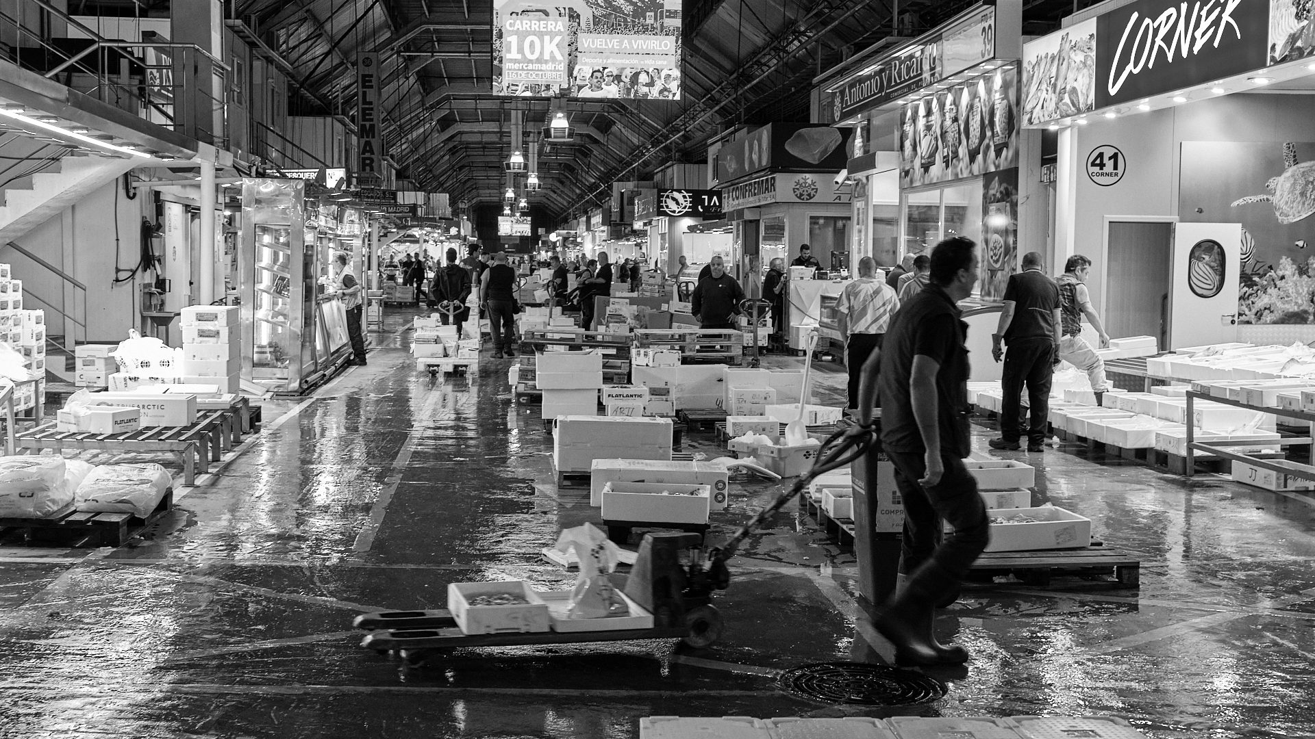 Nine thousand people work at the market. Photo: Denis Doyle/Getty