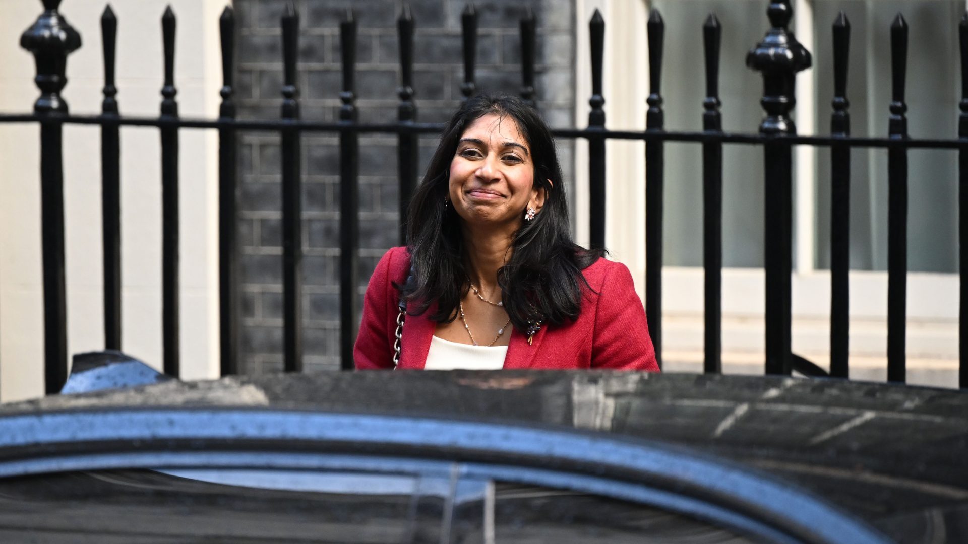Home Secretary Suella Braverman leaves a Cabinet Meeting at 10 Downing Street. Photo: Leon Neal/Getty Images