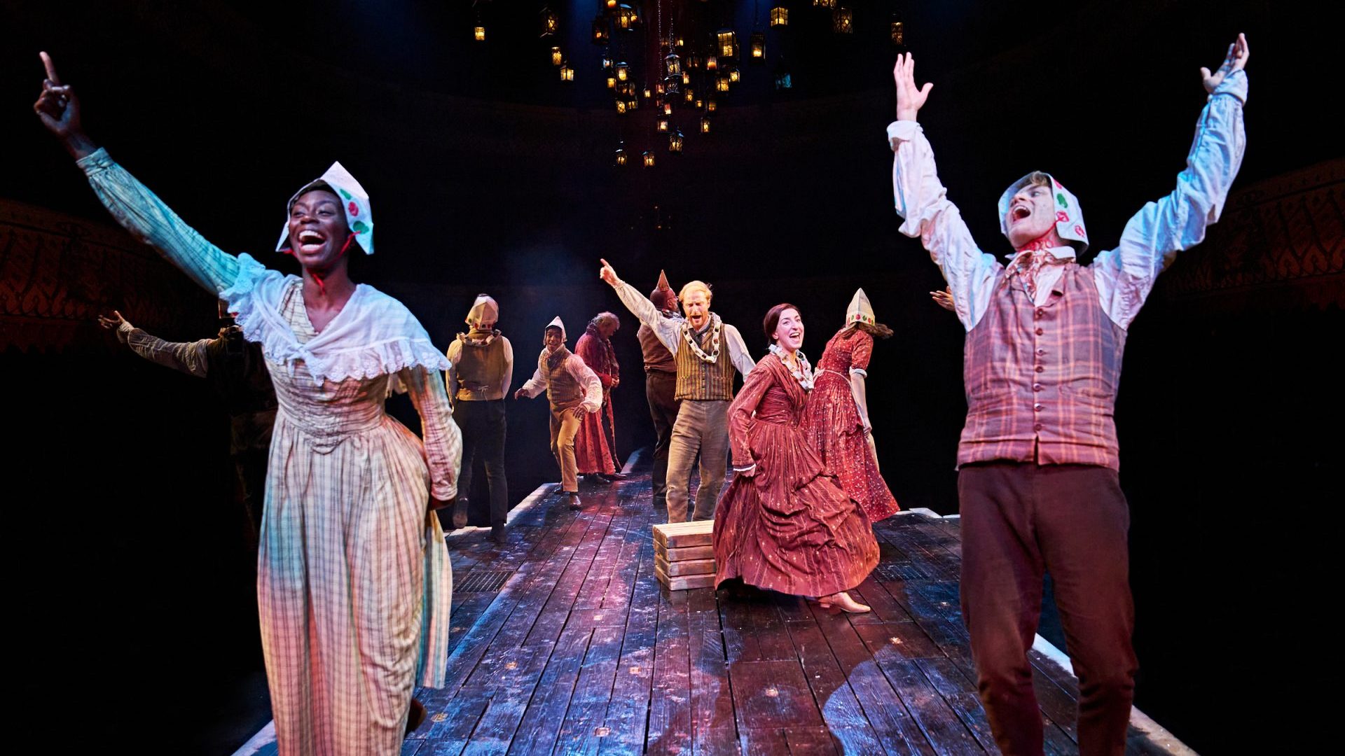 The enormously popular production of A Christmas Carol at The Old Vic. Photo: Manuel Harlan