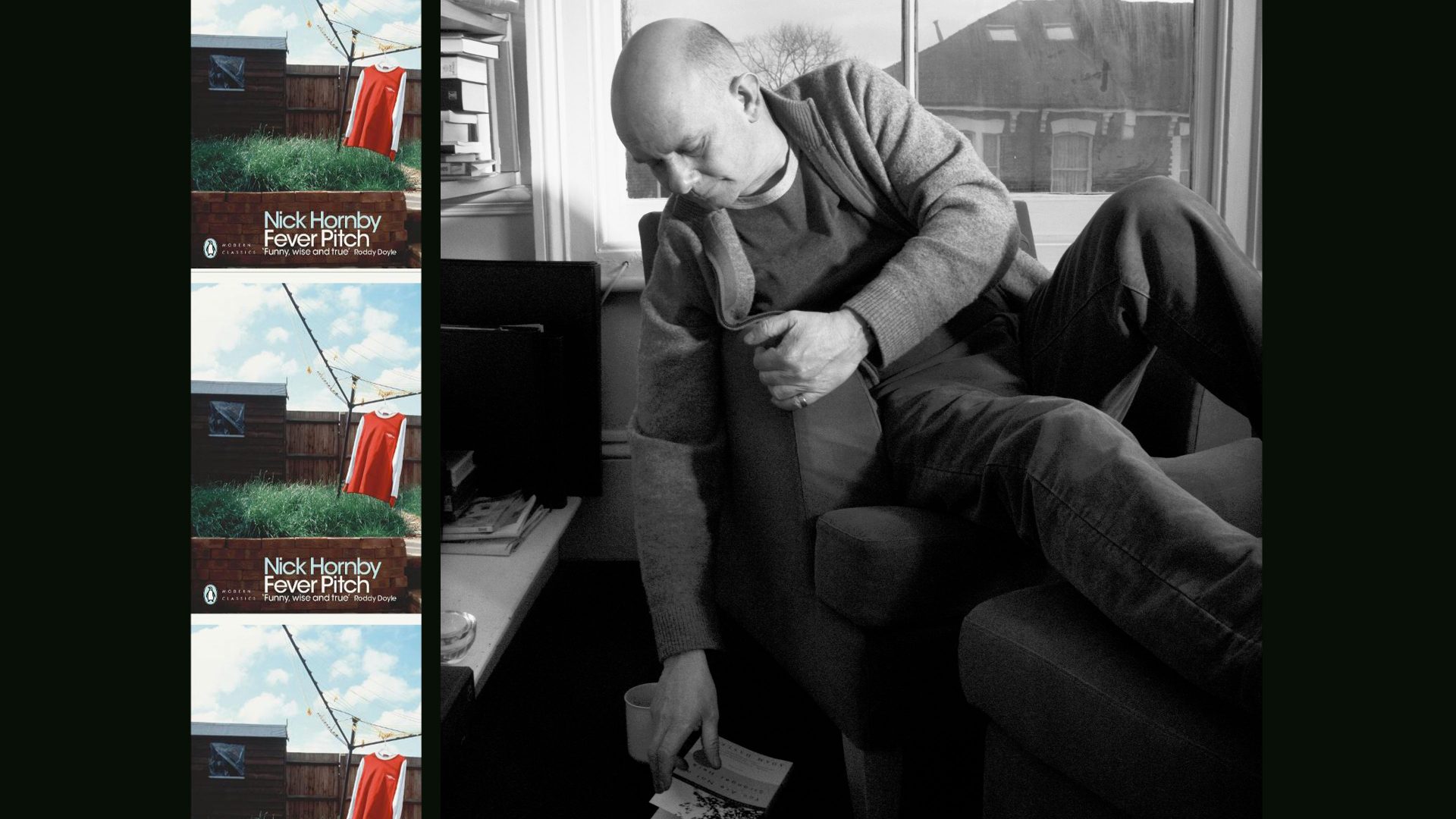 Nick Hornby, Arsenal fan and author of Fever Pitch, in 2004. Photo: Cambridge Jones/Getty