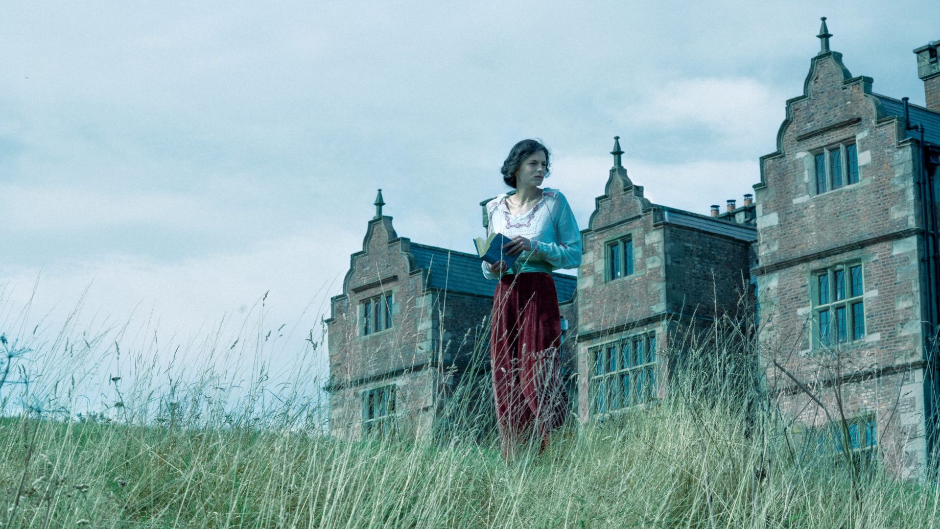 Emma Corrin as Connie 
in Laure de Clermont-Tonnerre’s 2022 version of  Lady Chatterley’s Lover. Photo: Seamus Ryan/Netflix