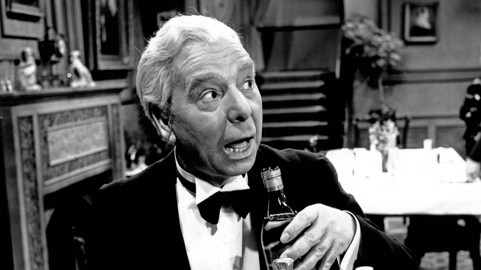 Freddie Frinton as 
butler James in the sketch Dinner for One. Photo: Siegfried Pilz/United 
Archives/Getty