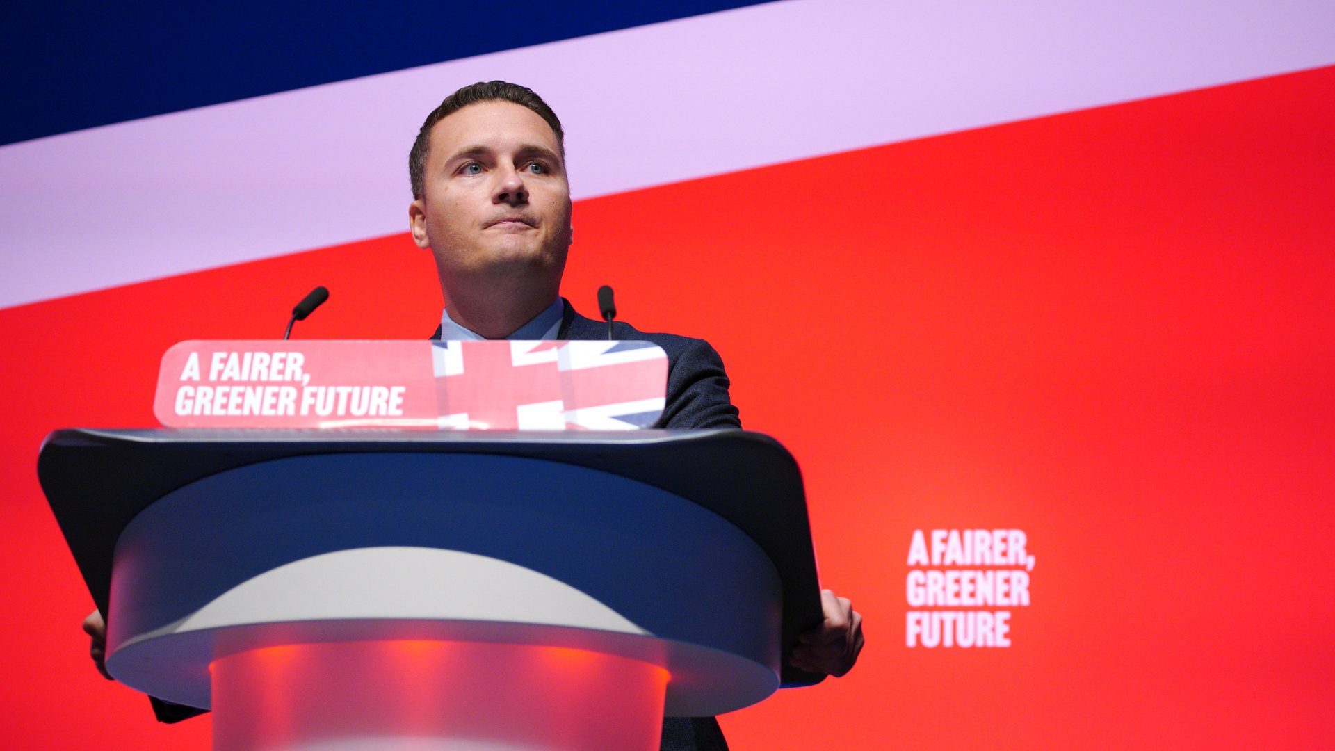 Shadow Health Secretary Wes Streeting speaking during the Labour Party Conference. Photo: Peter Byrne/PA Wire/PA Images