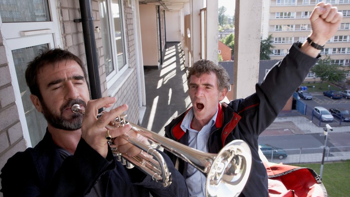 Eric Cantona with Steve Evets in 2009’s Looking for Eric