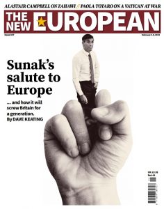 The New European front cover, February 2 - 8 2023
