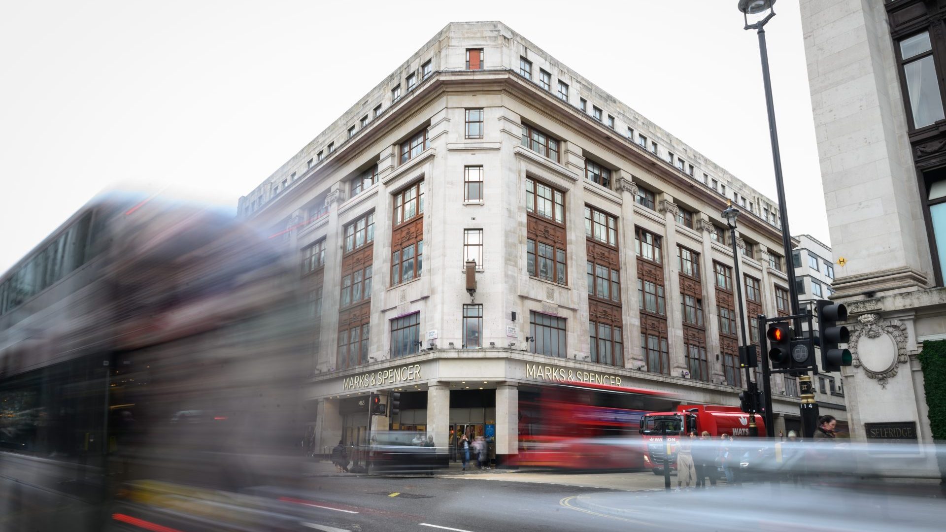 The flagship Marks & Spencer on London's Oxford Street (Photo by Leon Neal/Getty Images)