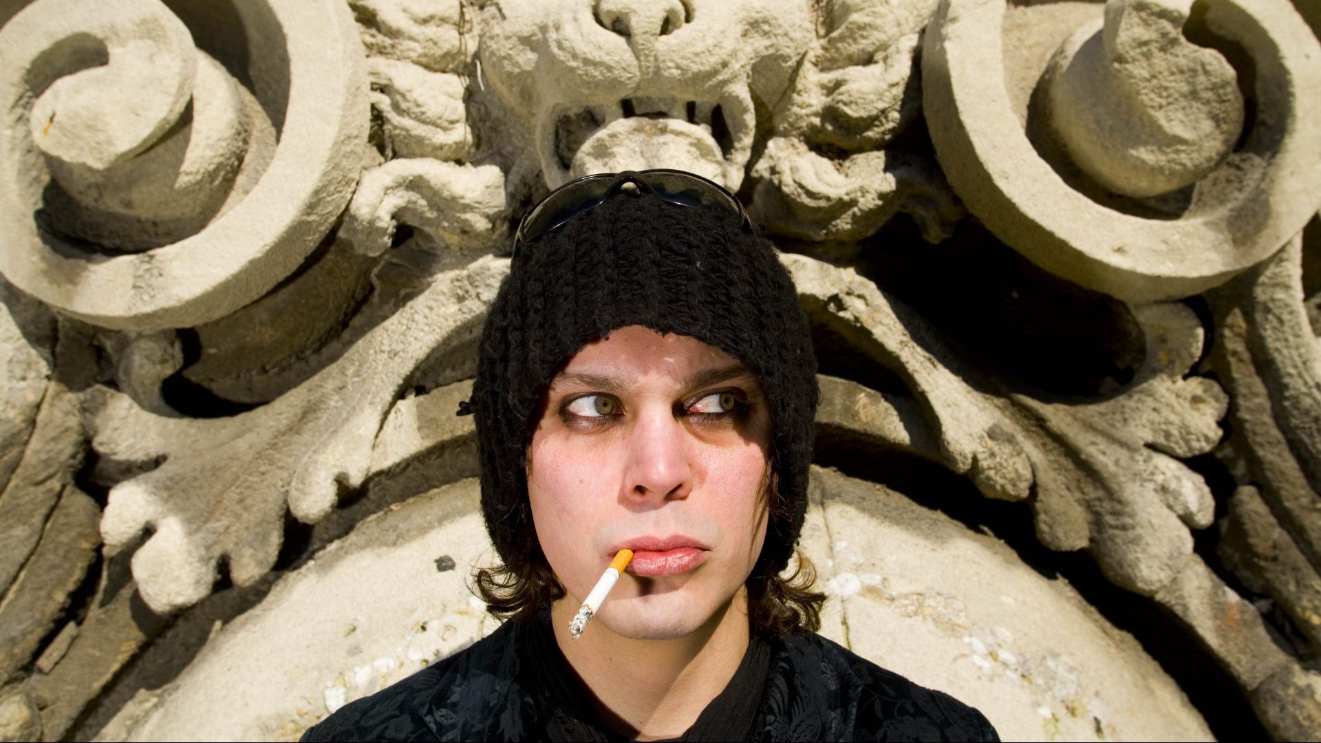 Finnish singer Ville Valo, frontman of gothic rock band HIM, in 2001. Photo: Naki/Redferns