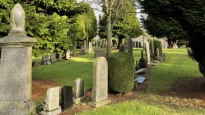 The grave of 23-year-old Helen Grant in Brechin cemetery