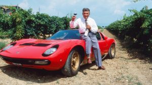 Italian engineer and car designer Ferruccio Lamborghini at his vineyard in Perugia, 1991. Photo: Wolfgang Kuhn/United 
Archives/Getty