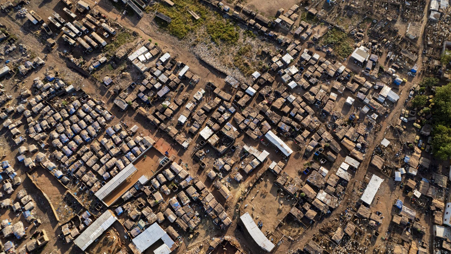 Faladié camp near Bamako, Mali, houses around 1,000 people displaced by the decade-long conflict. Photo: Ousmane Makaveli/ AFP/Getty