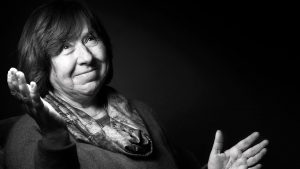 Belarussian writer and 
dissident Svetlana 
Alexievich, winner 
of the 2015 Nobel 
literature prize
Photos: Joël Saget; 
Sergei Gapon/AFP/Getty