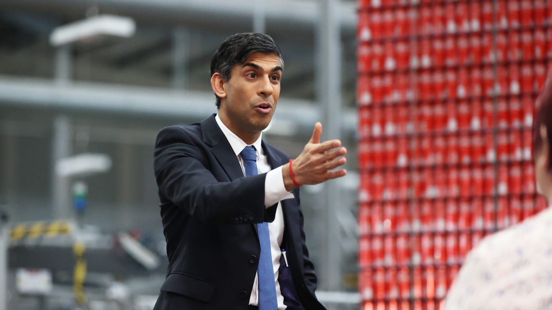 Prime Minister Rishi Sunak holds a Q&A session with local business leaders during a visit to Coca-Cola HBC in Lisburn, Co Antrim in Northern Ireland. Photo: Liam McBurney/PA Wire/PA Images