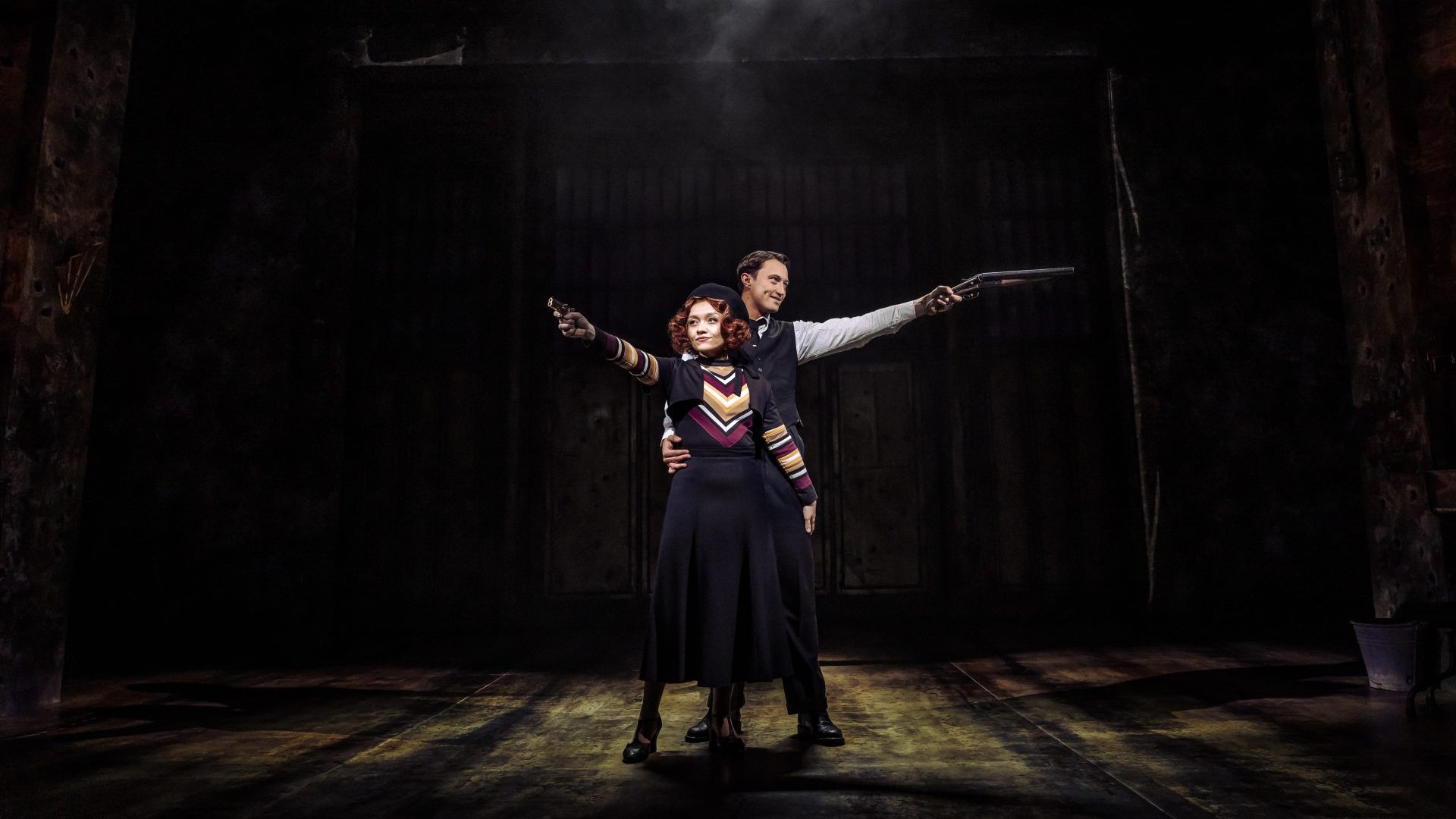 Frances Mayli McCann and Jordan Luke Gage in Bonnie & Clyde at the Garrick Theatre. Photo: The Other Richard