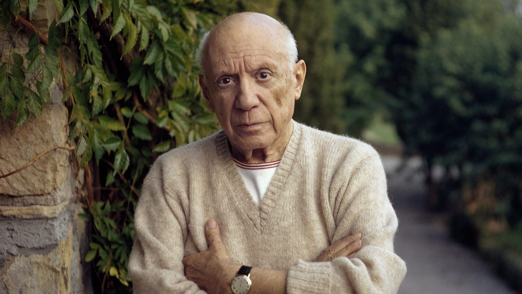 Picasso in Mougins, France, 1966. Photo: Tony Vaccaro/Getty