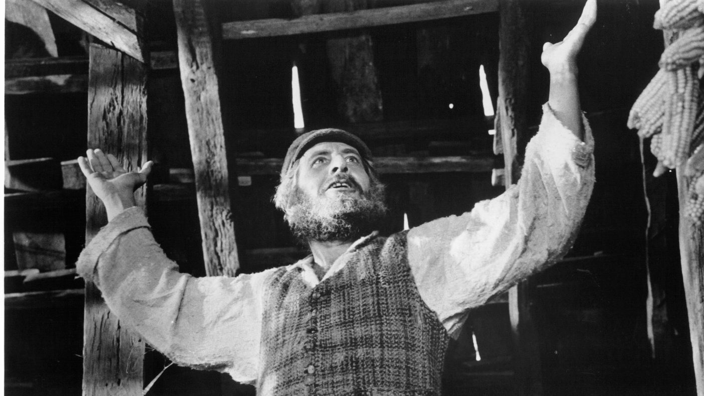 Topol in the 1971 film version of Fiddler on the Roof. Photo: United Artists/Getty