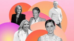 Gary Lineker, Emily Maitlis, Hugh Grant, Carol Vorderman and Emma Watson are the ‘new elite’, apparently. Photomontage: The New European