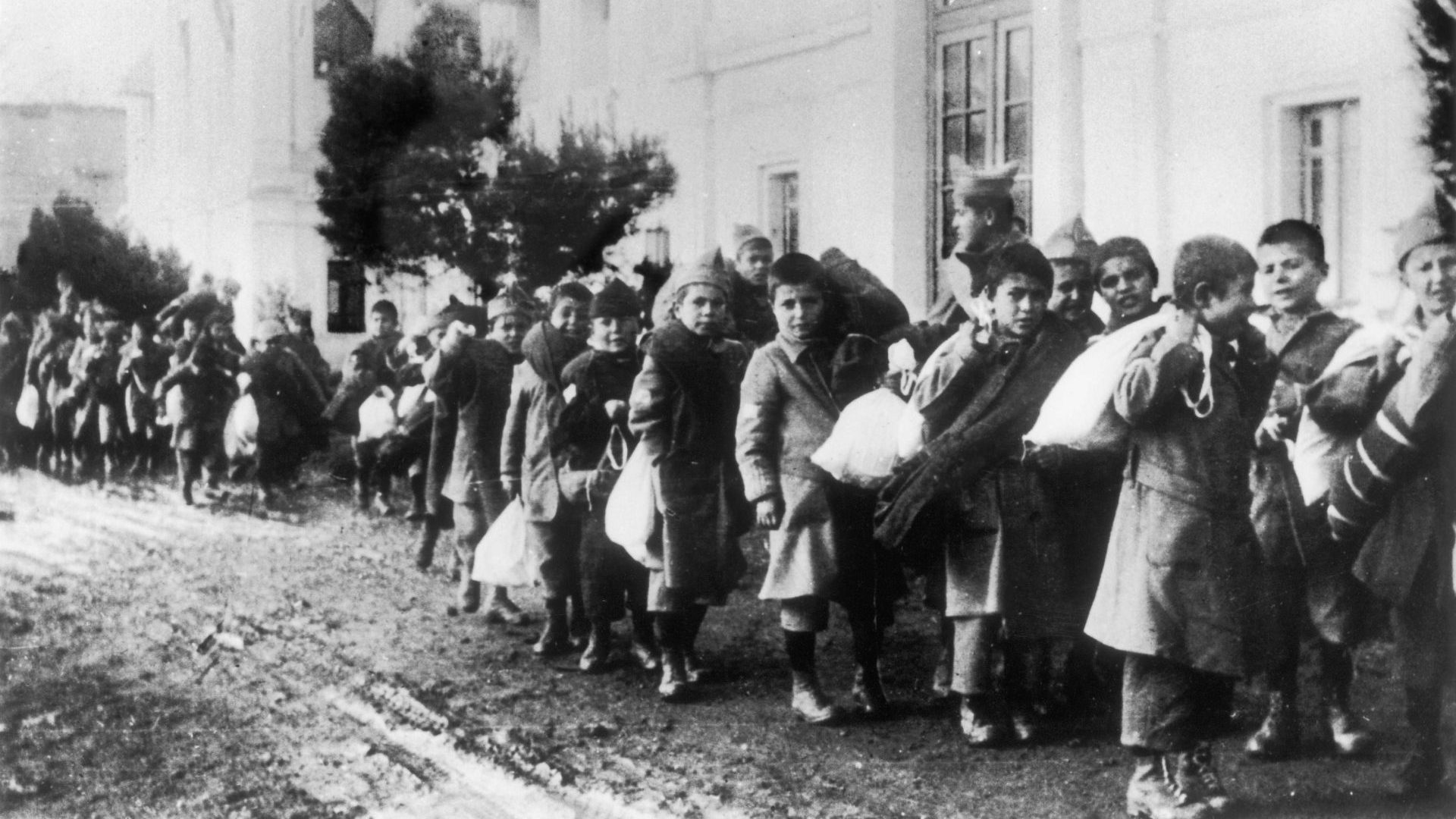 Greek and Armenian children, who saw their parents killed during the 1919-1922 conflict between Greece and Turkey were sent to orphanages. Photo: Keystone-France/Gamma-Keystone via Getty Images