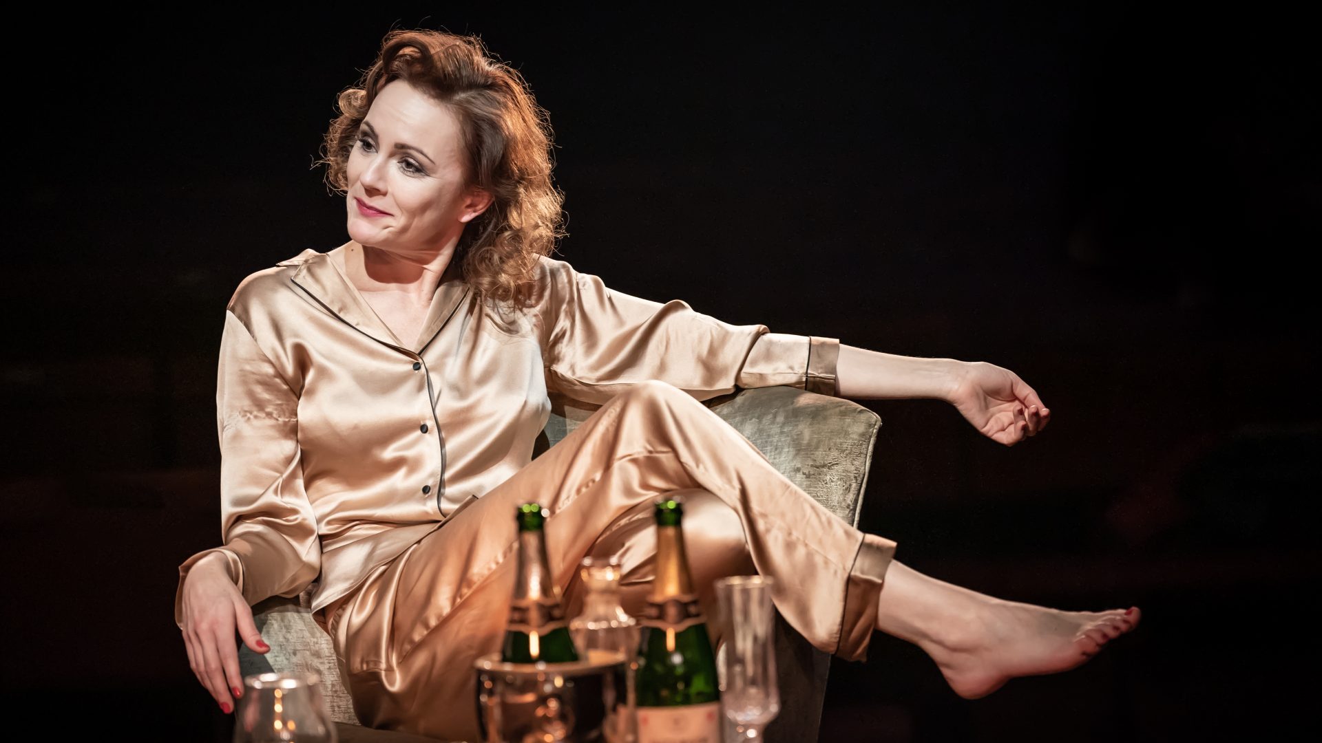 Rachel Stirling in Private Lives st the Donmar Warehouse. Photo: Marc Brenner
