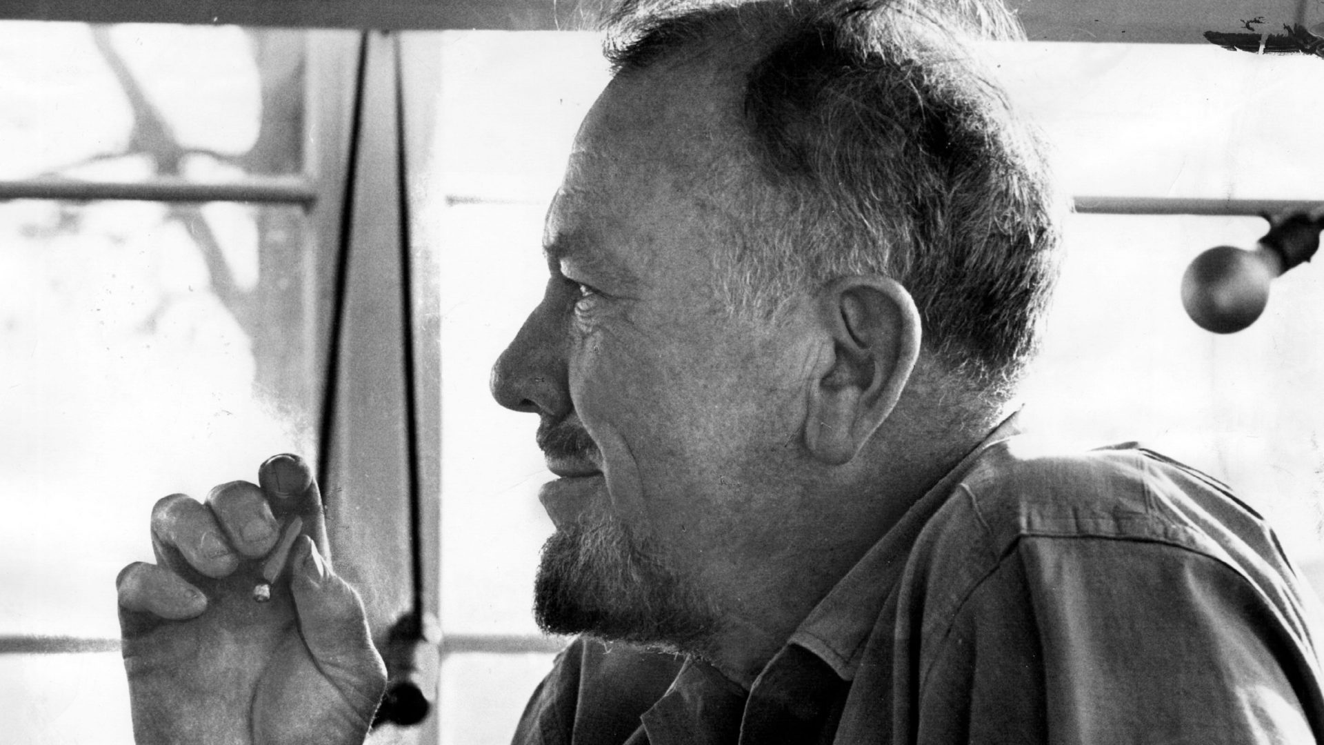 John Steinbeck admires the view from the porch of his Sag Harbor, New York home shortly after winning the Nobel Prize for Literature, 1962. Photo: Max Heine/Newsday RM/Getty