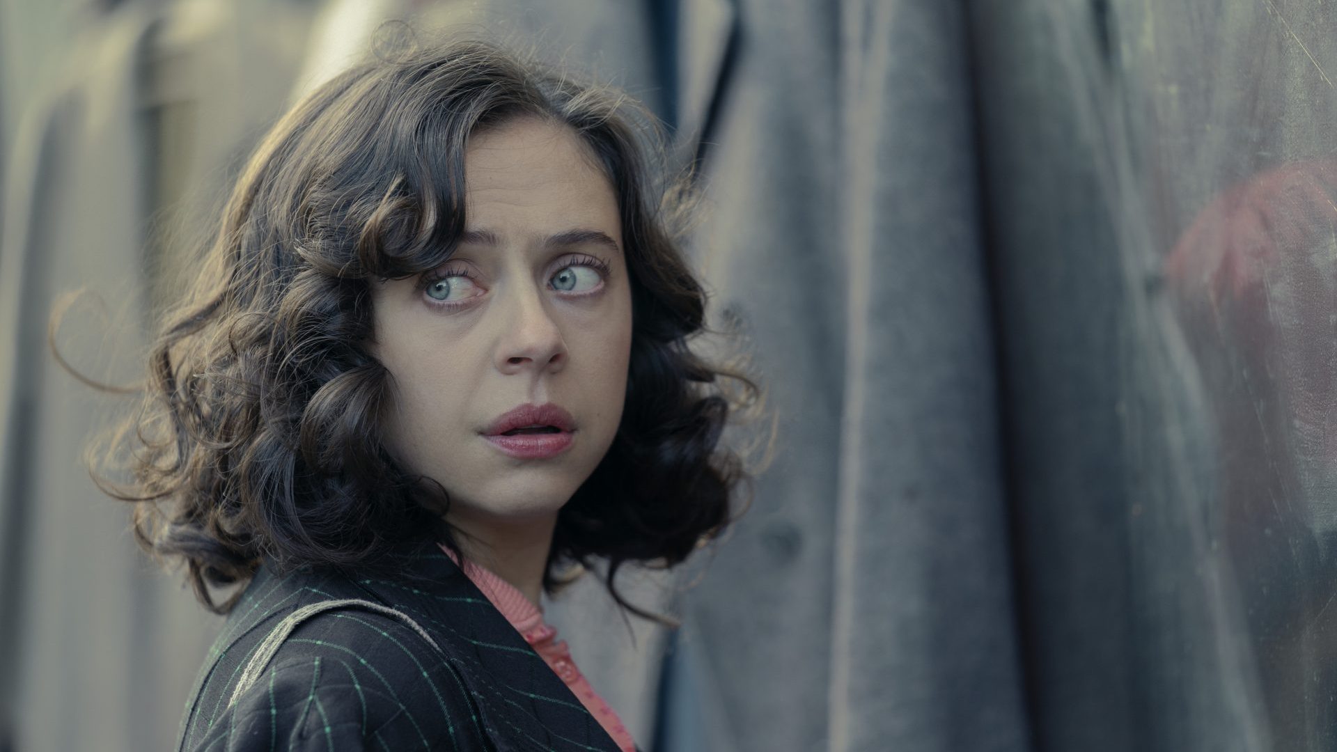 Bel Powley as Miep 
Gies in A Small Light. Photo: Dusan 
Martincek/Disney