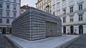 The Judenplatz Holocaust Memorial in Vienna, designed by the British artist Rachel Whiteread. Photo: Urs Schweitzer/Imagno