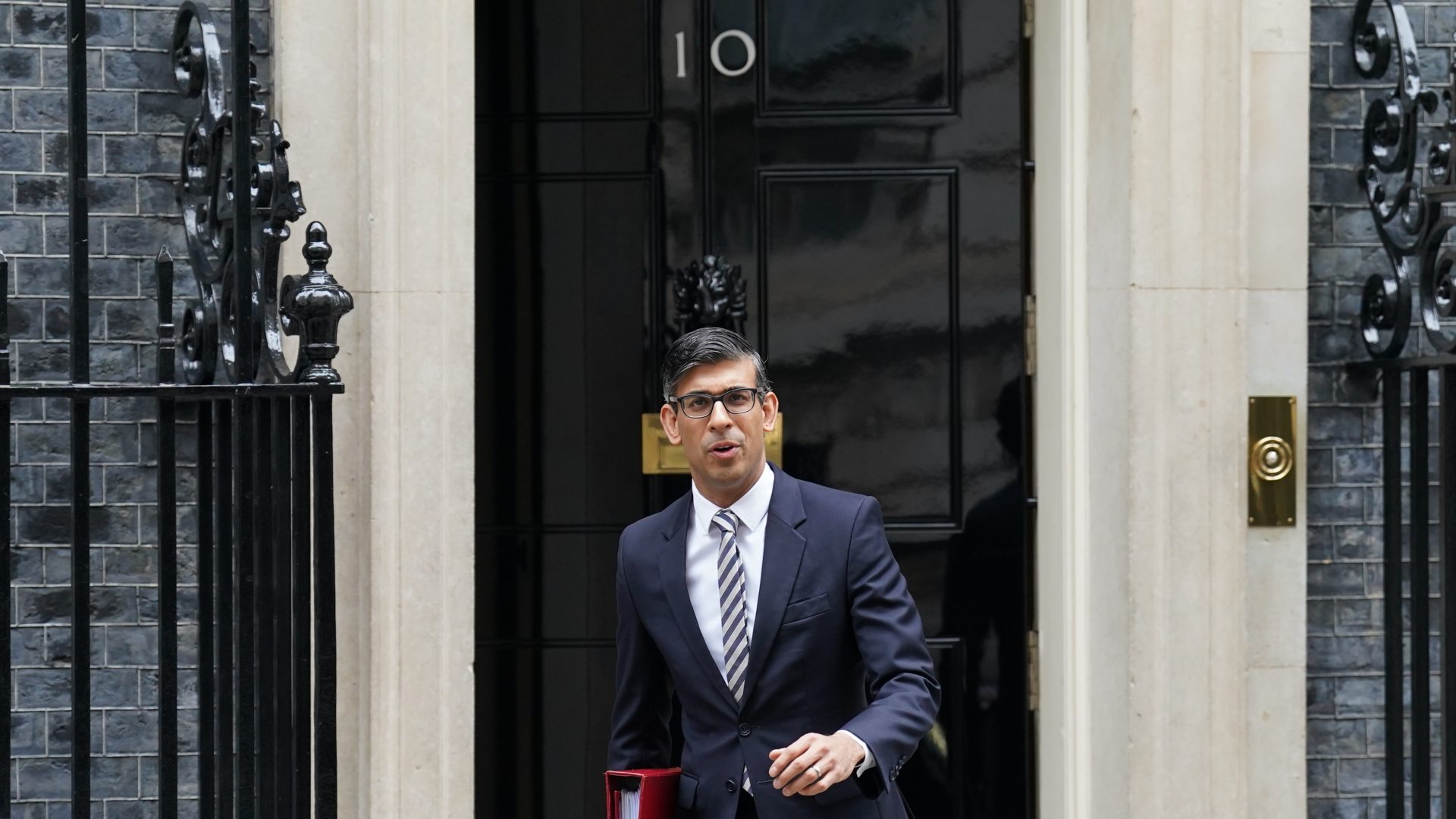 Prime Minister Rishi Sunak departs 10 Downing Street, London, to attend Prime Minister's Questions. Photo: Stefan Rousseau/PA Wire/PA Images