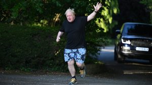 Jog on, Boris, your time as a politician is – finally – up. Photo: Leon Neal/Getty
