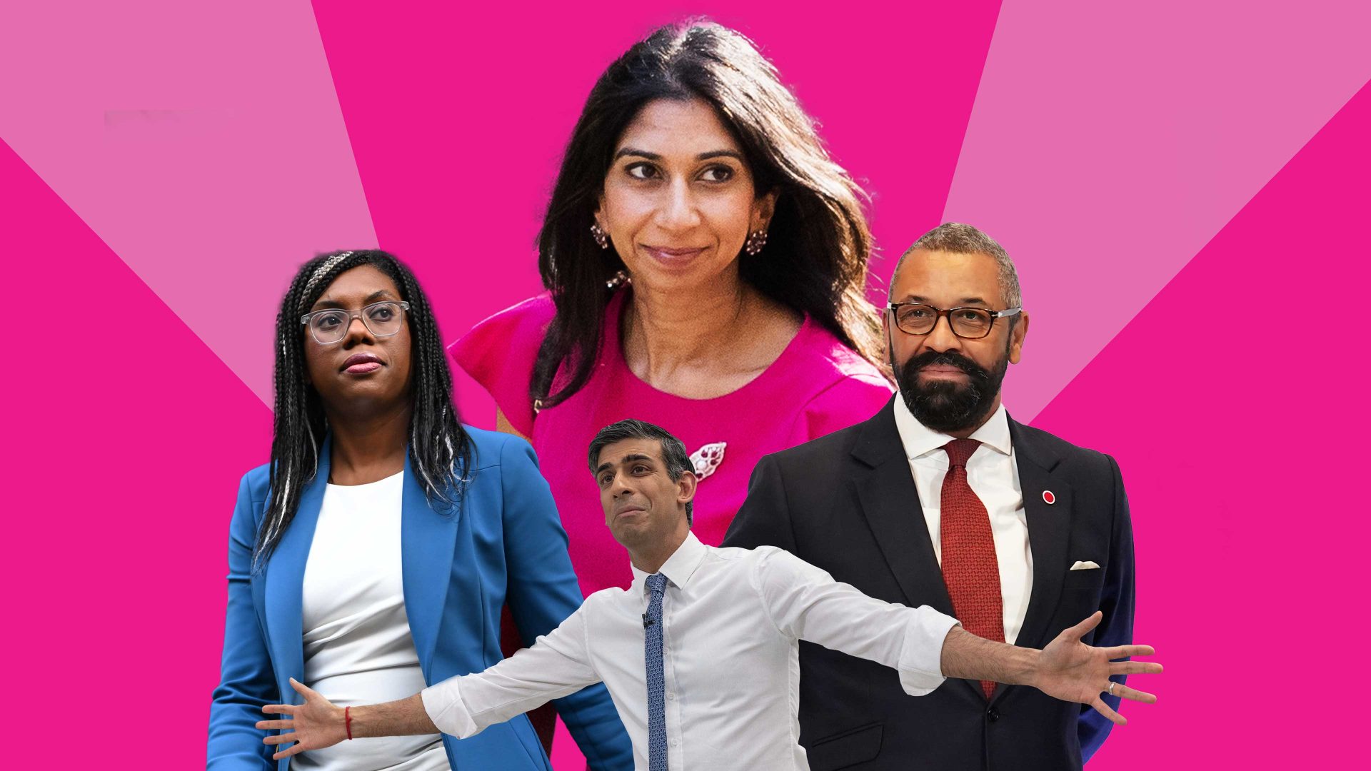 If nothing else, Rishi Sunak’s government has put people of colour in positions of power. But that does not make them a template or a model. Photomontage: TNE/Getty