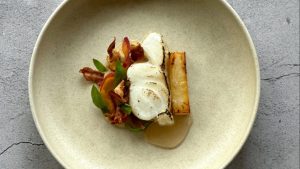 Naz Hassan’s celeriac puree