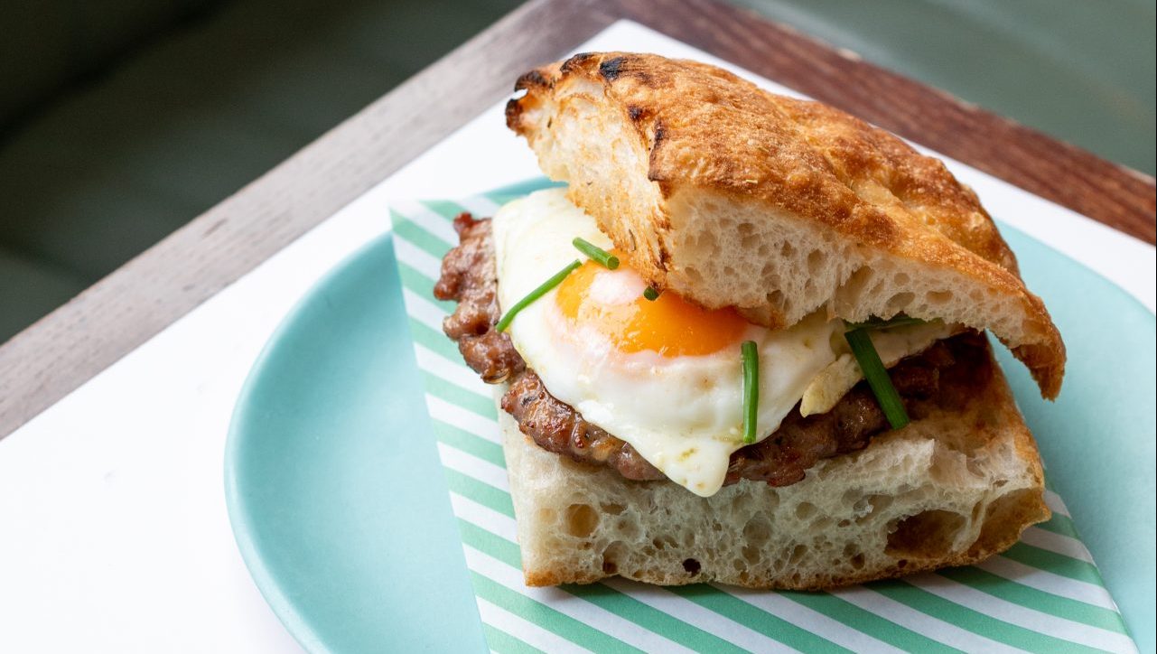 Masha Rener’s breakfast panino