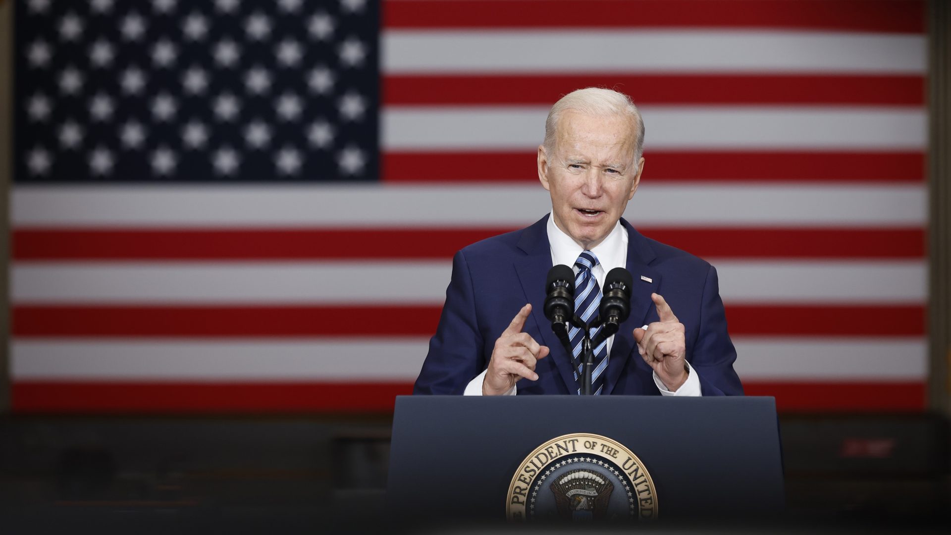 “Bidenomics” is working for the US, but Rishi Sunak is incapable of delivering similar policies in the UK. Photo: Chip Somodevilla/Getty 