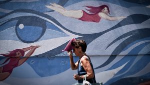 A new record was set in Rome last week when the mercury rose to 41.8C. Photo: Tiziana Fabi/AFP/Getty