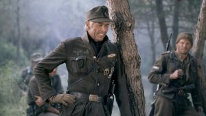 American actor James Coburn on the set of Cross of Iron, directed by Sam Peckinpah. Photo: AVCO Embassy Pictures/Sunset Boulevard/Corbis via Getty Images