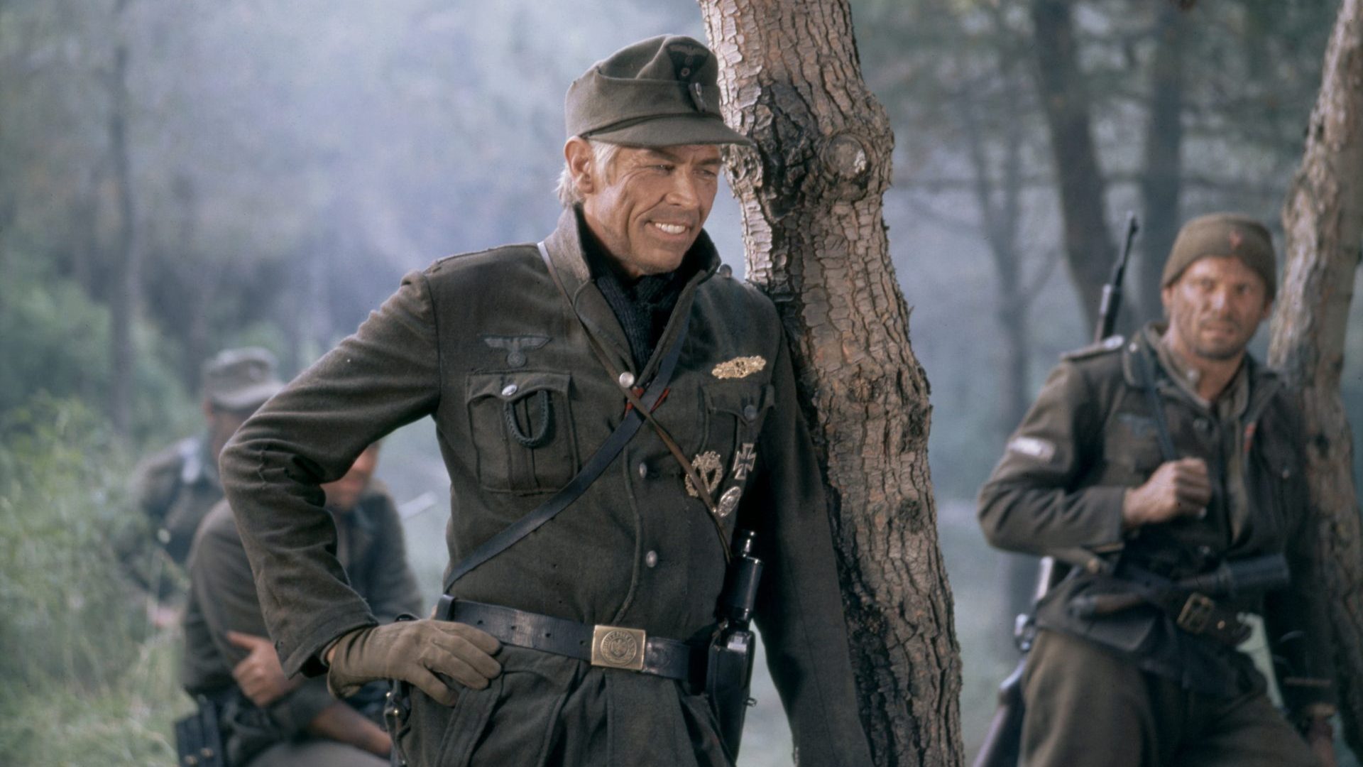 American actor James Coburn on the set of Cross of Iron, directed by Sam Peckinpah. Photo: AVCO Embassy Pictures/Sunset Boulevard/Corbis via Getty Images