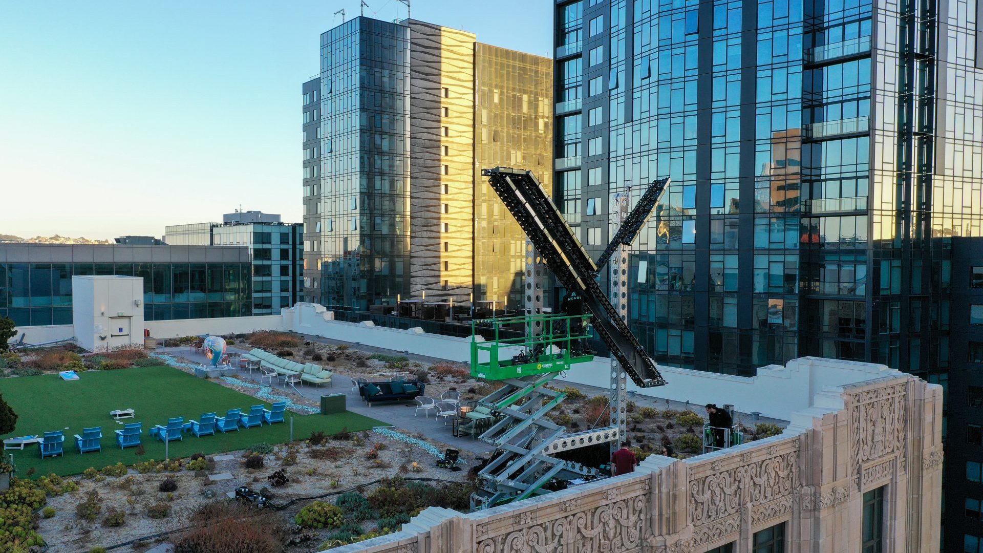 The ''X'' sign is being installed on the top of building of Twitter Headquarters in San Francisco, California. Photo; Tayfun Coskun/Anadolu Agency via Getty Images