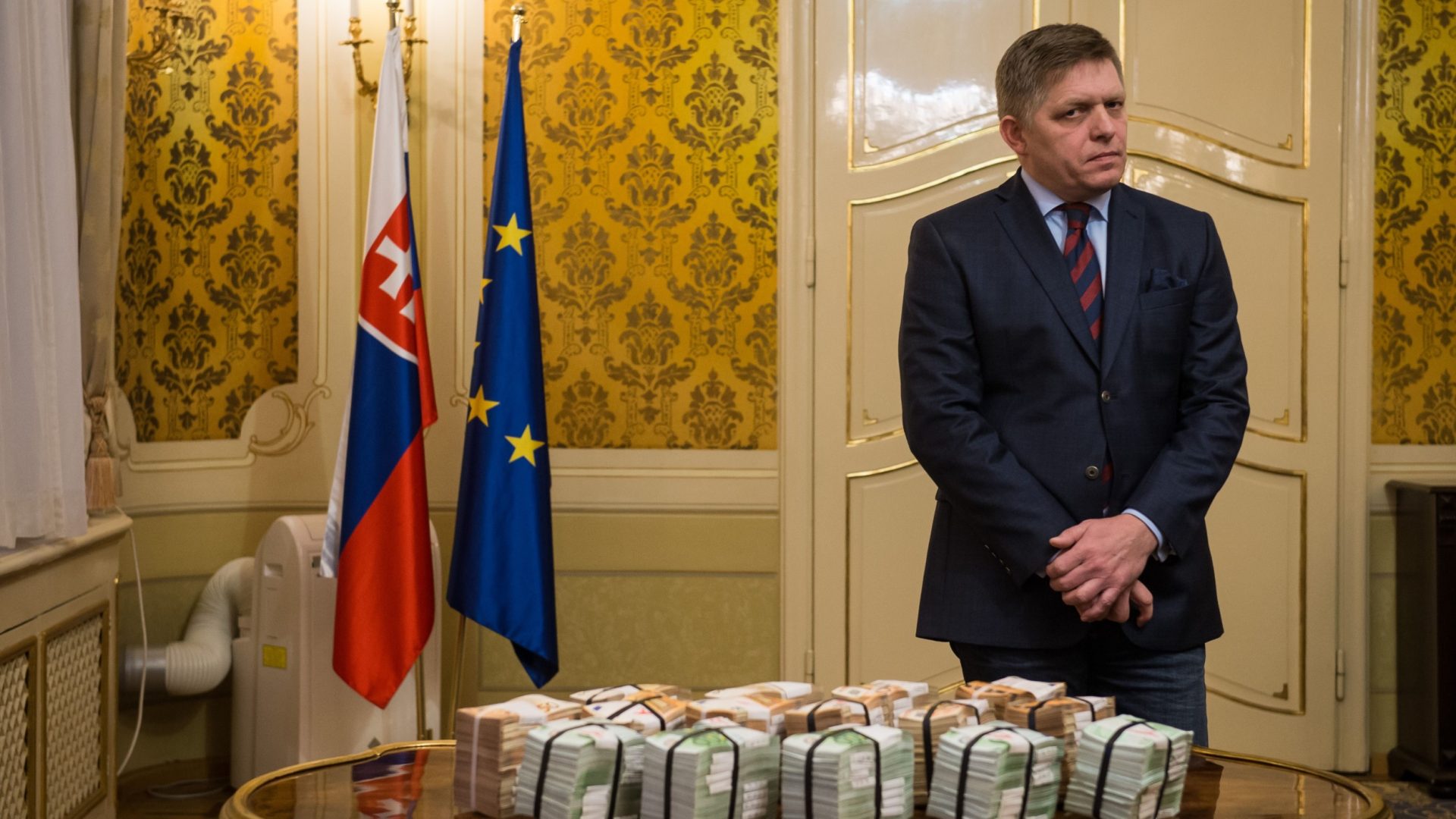 In government back in 2018, Robert Fico offered a reward of €1m for information about the murder of Ján Kuciak, an investigative journalist, and his fiancée. Photo: Vladimír Šimíček/AFP/Getty