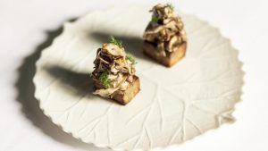 Tom Tsappis’s wild mushroom panisse