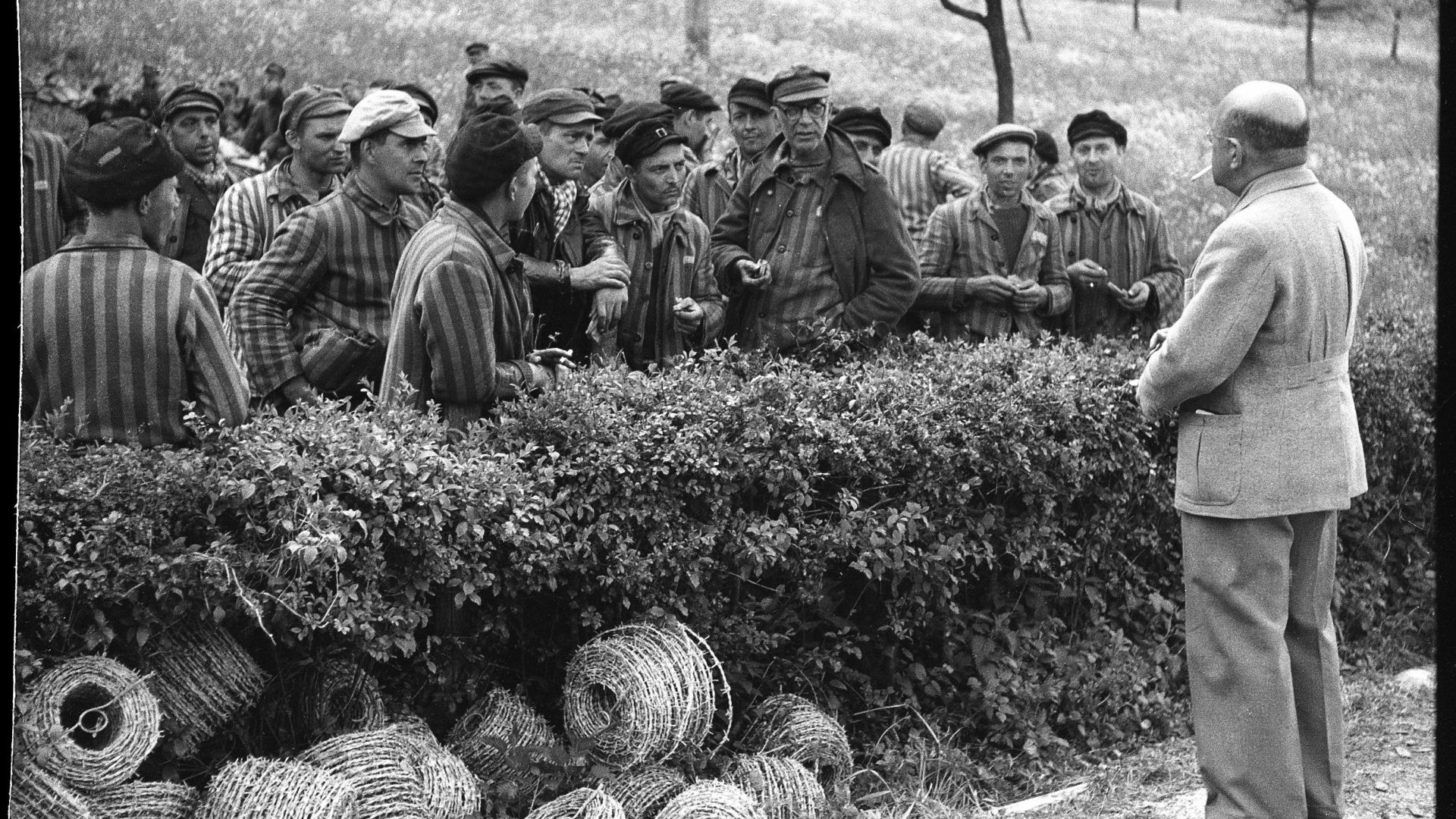 Refugees from the concentration camp of Dachau, 1945. Photo: Maurer/RDB/ullstein bild via Getty Images