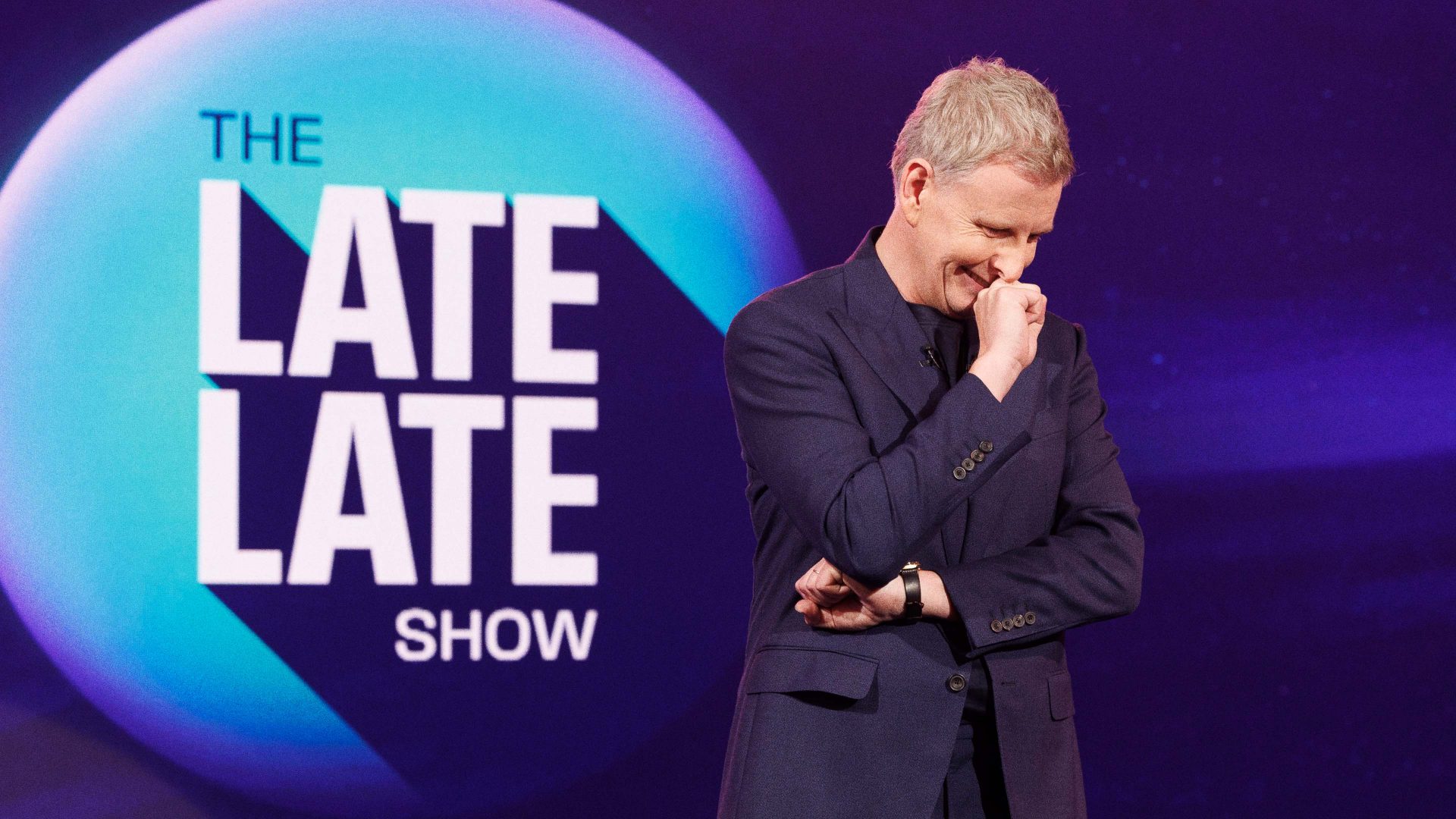 Patrick Kielty on 
his first Late, Late 
Show: he has found 
his Irish credentials 
under scrutiny. Photo: RTÉ