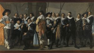 The Meagre Company (1633-1637), the only militia group portrait, or schutterstuk, painted by Hals outside of Haarlem. Photo: The Rijksmuseum, Amsterdam